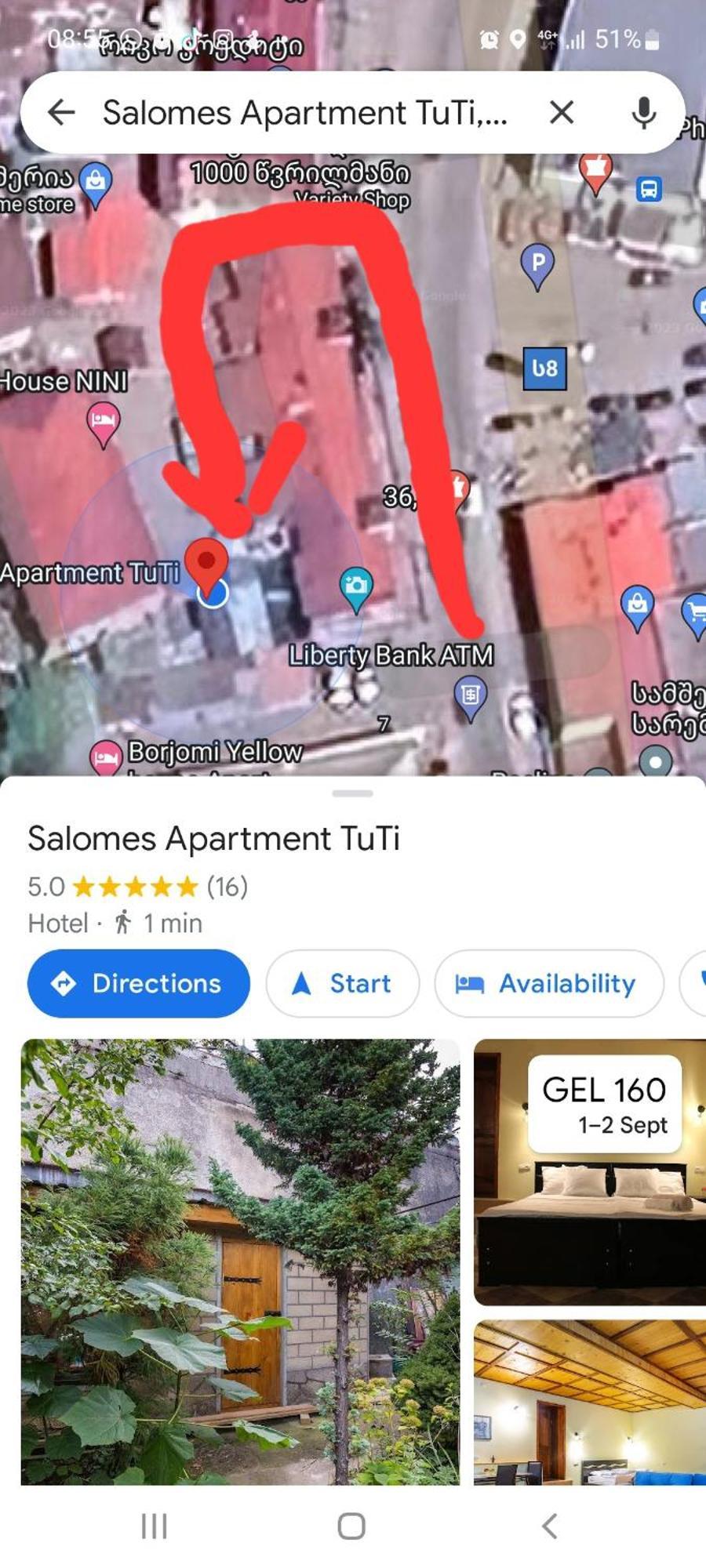 Salomes Apartment Tuti Borjomi Eksteriør bilde